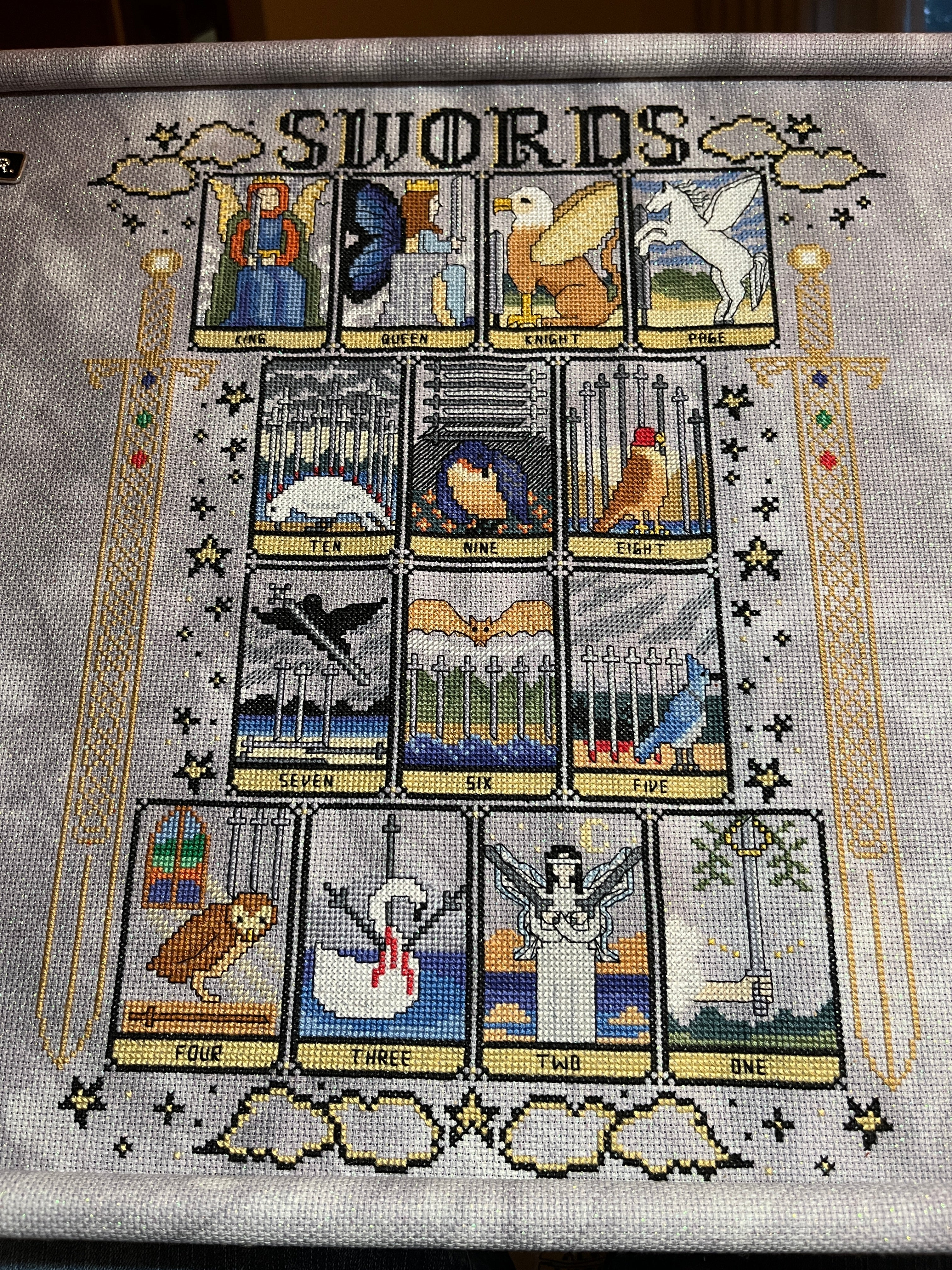 Tarot Swords Stitchalong
