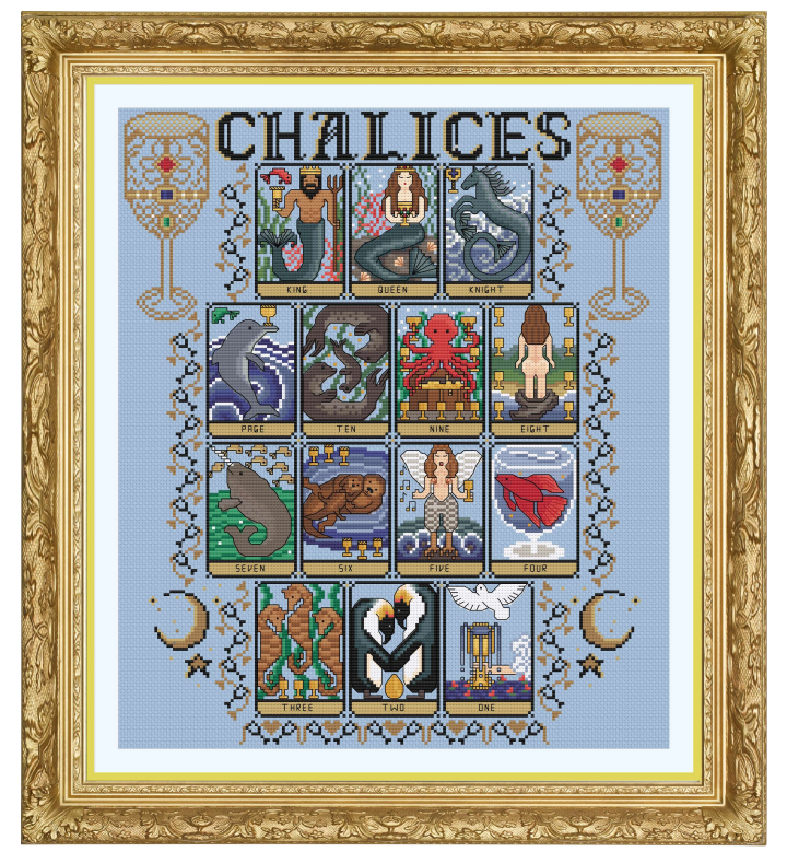 Tarot Cups Stitchalong