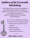 Goddess of the Crossroads Stitchalong