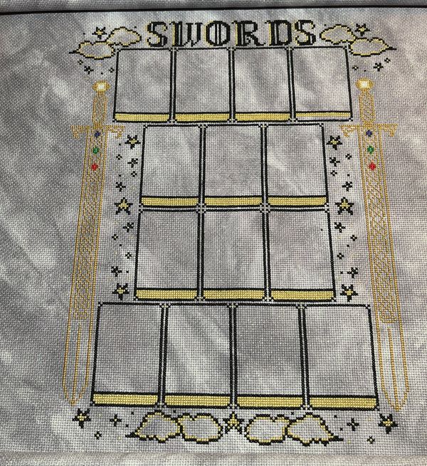 Tarot Swords Stitchalong